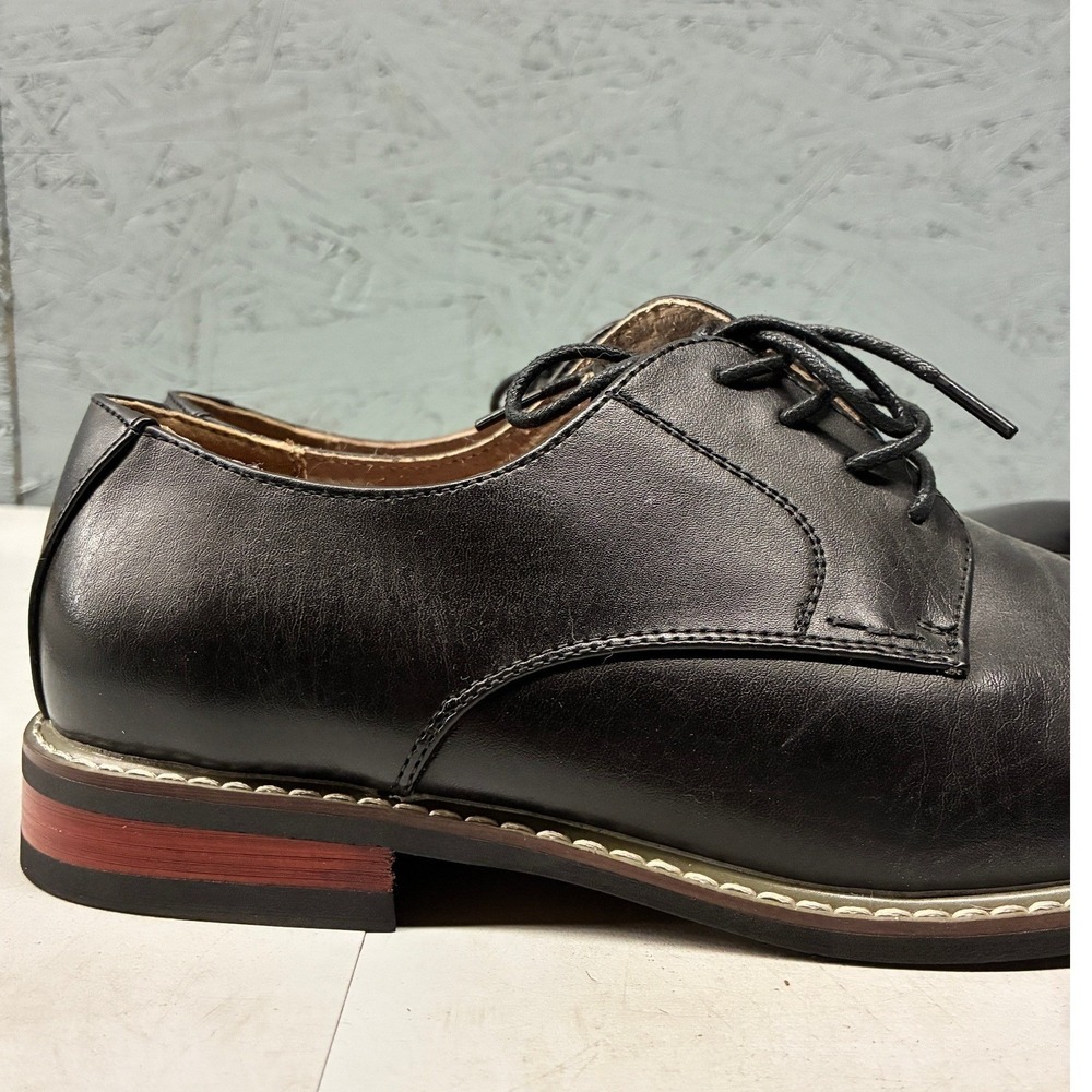 Bruno Marc Prince-6 Oxford Shoes Cap Toe Lace Up Men's Size 9 Black Formal Dress - Picture 4 of 13
